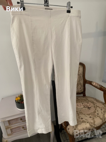 Бял панталон 3/4 в размер М, снимка 5 - Панталони - 44725531