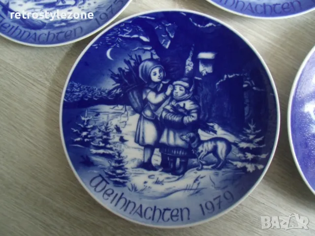 № 7912 стари порцеланови чинии / пана   - лот 5 броя, снимка 5 - Други ценни предмети - 49332132