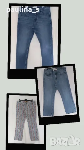 Три различни броя / Мъжки дънки "Tom Tailor", "Zara" и "Levi's" 