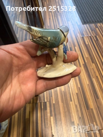 порцеланова фигура птичка Royal Dux, снимка 4 - Антикварни и старинни предмети - 53882710