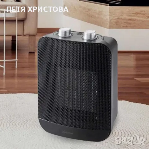Керамична печка P8, 2000W, Черен – Ефективно и безопасно отопление за всеки дом, снимка 3 - Отоплителни печки - 56048964