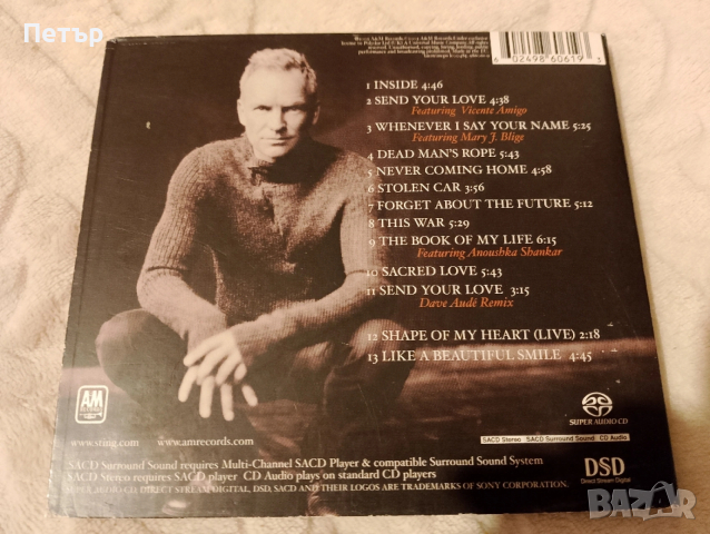 Продавам колекционерско SACD Sting-Sacred Love, снимка 3 - CD дискове - 54151211