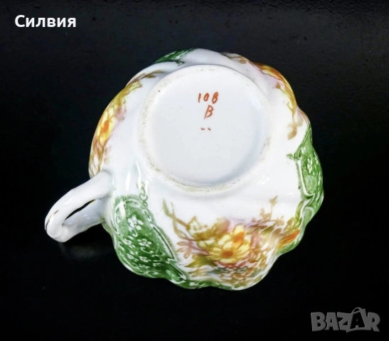 Чаша с чинийки, снимка 8 - Антикварни и старинни предмети - 53298565