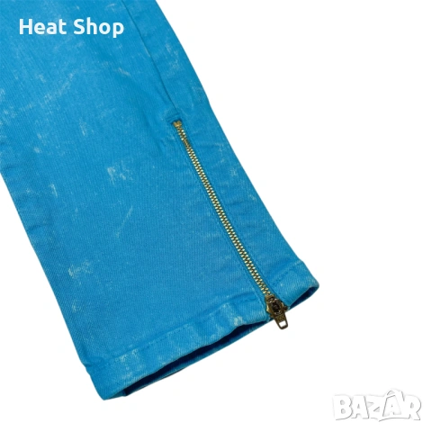 Дамски дънки Versace Jeans Radiant Blue Skinny Jeans, снимка 8 - Дънки - 54223463