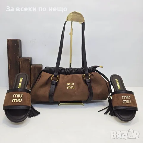 Miu Miu Дамски Чехли Миу Миу - Различни Цветове Код SEM-848, снимка 7 - Чехли - 56148488