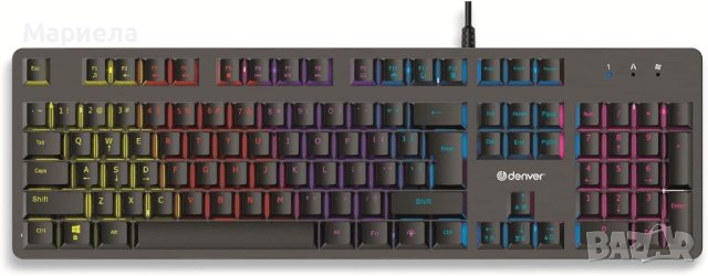 Геймърска клавиатура Denver GKK-330DE, снимка 4 - Клавиатури и мишки - 44382897