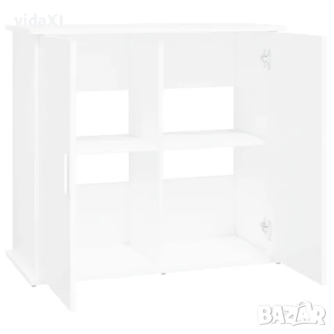 vidaXL Поставка за аквариум, бяла, 81x36x73 см, инженерно дърво, снимка 6 - Аквариуми - 56148097