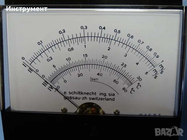 Стрелкови термометър e.schiltknecht ing.sia Termo-air I, снимка 4 - Други машини и части - 49128715