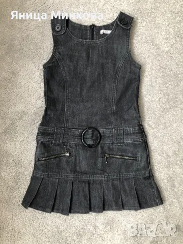 Детска дънкова рокля, ръст до 116 см