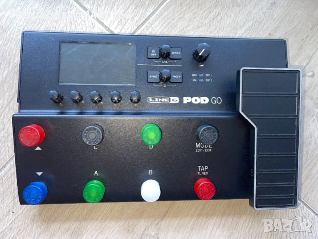 Китарен процесор Line 6 Pod Go в идеално състояние, снимка 2 - Китари - 51592054