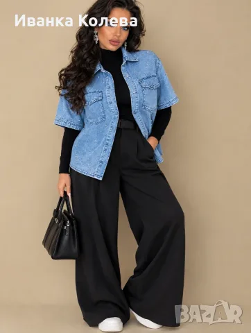 Дънкова риза Only 2XL , снимка 3 - Ризи - 56462994