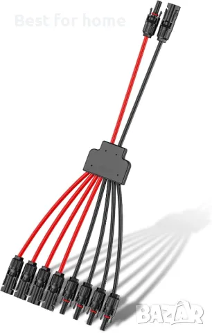 Паралелен кабелен адаптер за соларни панели 2 към 8  Y branch, снимка 2 - Други машини и части - 48711277