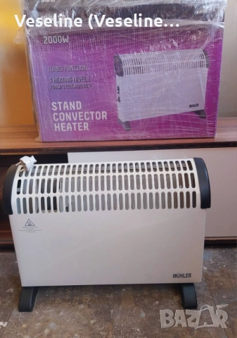 Конвектор Mühler 2000W Turbo – 3 степени, снимка 2 - Отоплителни печки - 53879523