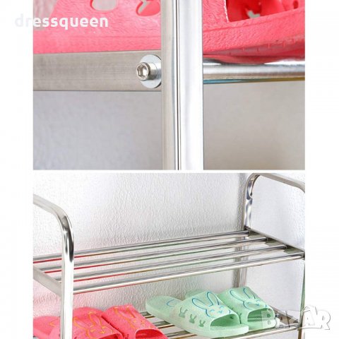 2480 Стелаж за обувки Метален с 5 и 6 рафта, снимка 5 - Други стоки за дома - 30760884