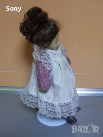 Стара кукла на стойка- Германия., снимка 9 - Антикварни и старинни предмети - 54107138