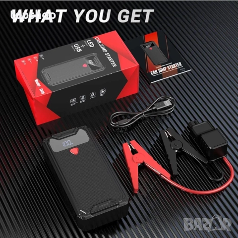 Чисто нов, в целофан, джъмп стартер Zcyge с голям 26800mAh капацитет за Дизел / Бензин  ..., снимка 7 - Аксесоари и консумативи - 51702455