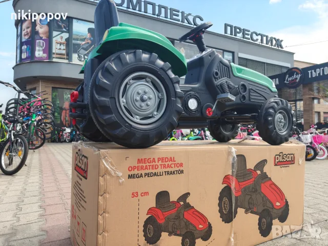 PILSAN Детски трактор MEGA зелен, снимка 11 - Детски велосипеди, триколки и коли - 55991106