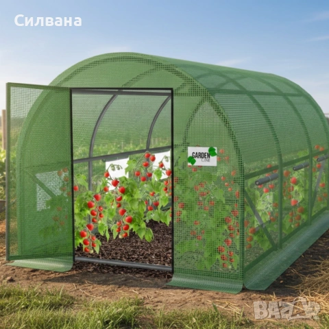 Градинска оранжерия с врата , снимка 3 - Оранжерии - 54261478