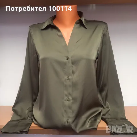 Зелена дамска риза     