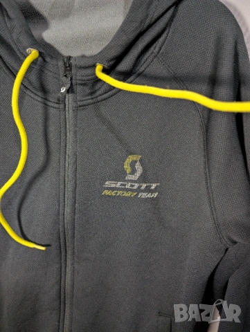 суичър с цял цип  Scott Factory Team. размер Л, снимка 4 - Спортни дрехи, екипи - 53878972