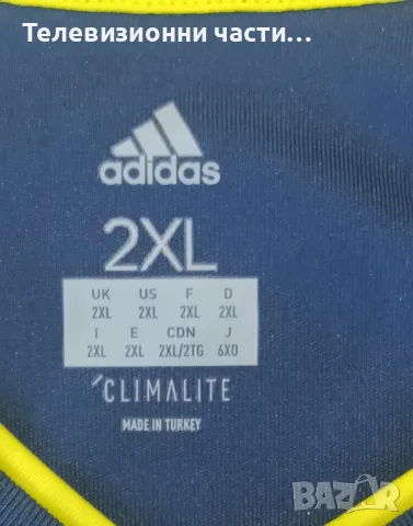 Оригинална футболна тениска Fenerbahce домакински екип 2018/2019 Adidas CG0683,размер XXL , снимка 4 - Спортни дрехи, екипи - 55980507