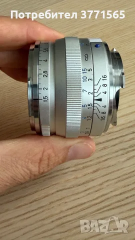 Carl Zeiss C Sonnar 1.5/50 M-mount, снимка 4 - Обективи и филтри - 56219807