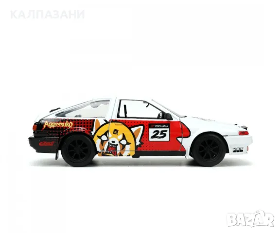Aggretsuko 1986 Toyota Trueno AE86 1:24 253255056, снимка 6 - Коли, камиони, мотори, писти - 49004128
