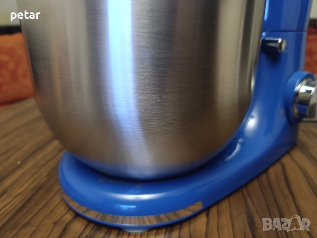 SilverCrest SKML 600 BA1 600W Ретро Син Кухненски робот, снимка 6 - Миксери - 52776893