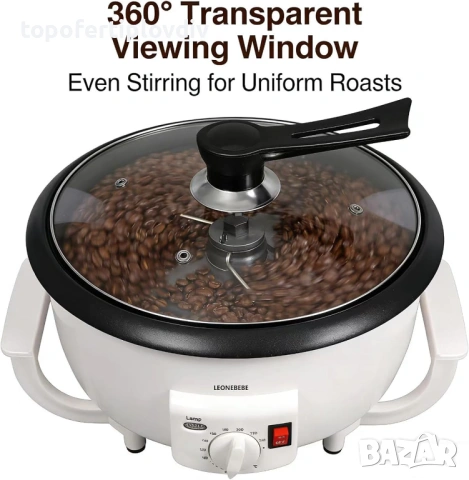 Машина за печене на кафе и ядки LEONEBEBE,Гаранция, снимка 5 - Кафемашини - 53923611
