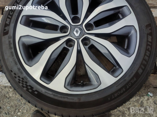 18цола Джанта 5х114,3 за Renault Talisman 7,5J et46 Michelin 245/45/18, снимка 2 - Гуми и джанти - 54344990