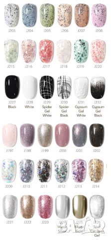 GD COCO гел лак с фини блестящи частици, снимка 2 - Продукти за маникюр - 37255872