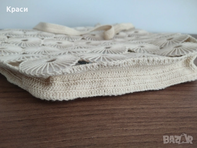 Елегантна дамска лятна плетена чанта., снимка 7 - Чанти - 54012956