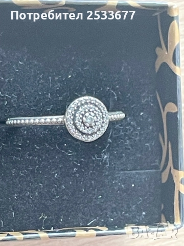 Pandora Сребърен пръстен Пандора, снимка 2 - Пръстени - 51815305