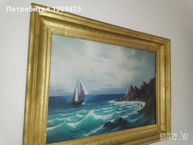 Майсторска морска картина, снимка 5 - Картини - 29569493