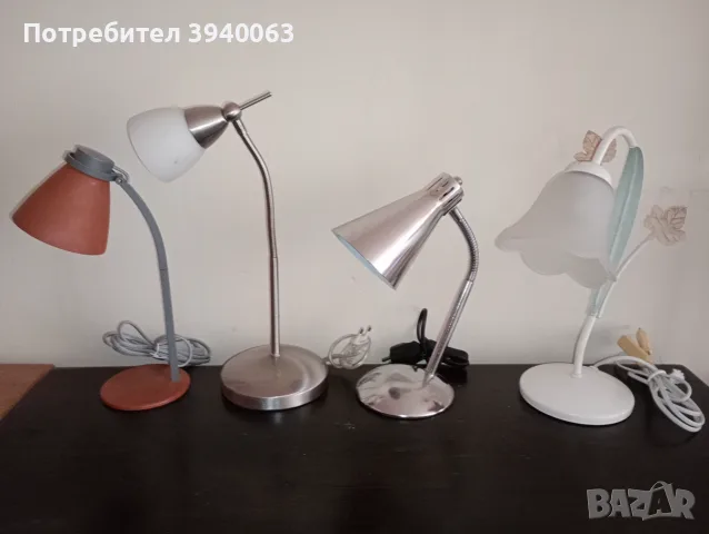 Стари настолни лампи, снимка 4 - Настолни лампи - 53864222