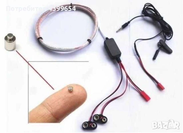 Микрослушалка бръмбър, снимка 2 - Слушалки, hands-free - 54140034