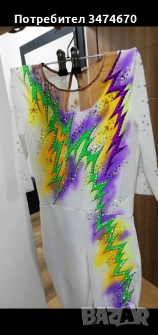 Трико за художествена гимнастика, акробатика (гащеризони) за 11-13 год