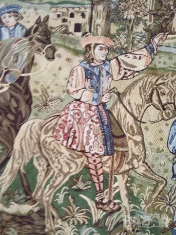 стар килим за стена-викториански мотив, снимка 5 - Други ценни предмети - 47738478