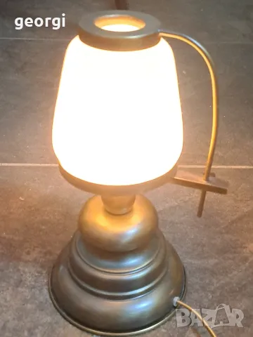 ретро мини настолна месингова лампа    4/6, снимка 5 - Настолни лампи - 49072812