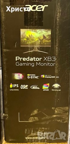 НОВ!!! Гейминг монитор Acer Predator XB3, 62 cm (24.5 Inches), IPS ZeroFrame Monitor , снимка 6 - Монитори - 39457799