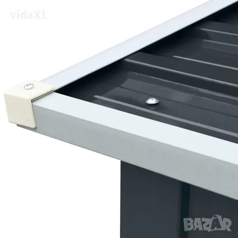 vidaXL Навес за дърва, поцинкована стомана, 172x91x154 см, антрацит, снимка 5 - Дърва за огрев - 56147681