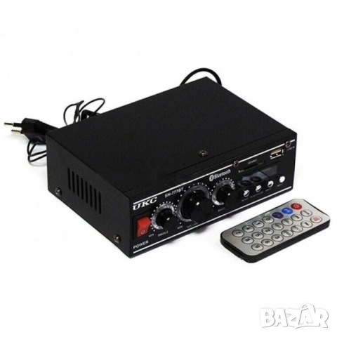 Мощен мини стерео усилвател SN-777BT Bluetooth/USB/FM, снимка 3 - Ресийвъри, усилватели, смесителни пултове - 52569293