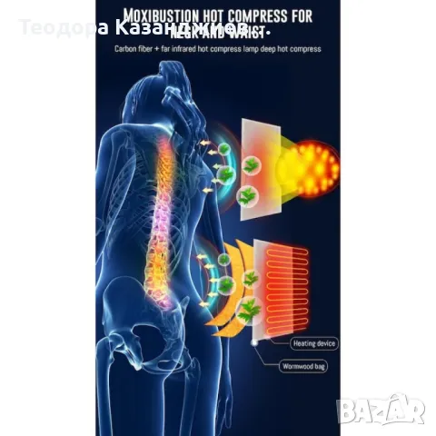 Масажен матрак с вибрационно отопление и масаж на краката – Пълна релаксация у дома, снимка 4 - Масажори - 49740873