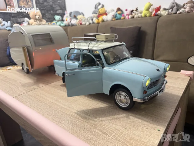 Метален модел на Трабант 601 deluxe мащаб 1:8, снимка 6 - Колекции - 56243695