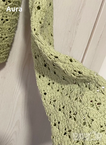 Zara green cardigan, снимка 2 - Блузи с дълъг ръкав и пуловери - 52924477