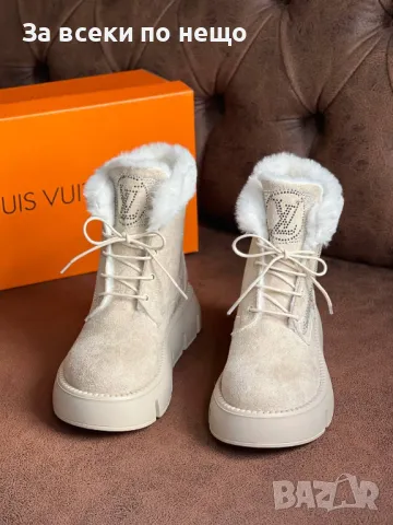 Дамски боти Louis Vuitton - Налични различни цветове Код D1234, снимка 4 - Дамски боти - 47755603