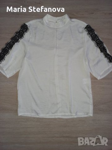 Елегантна бяла блуза , снимка 1 - Ризи - 34331961
