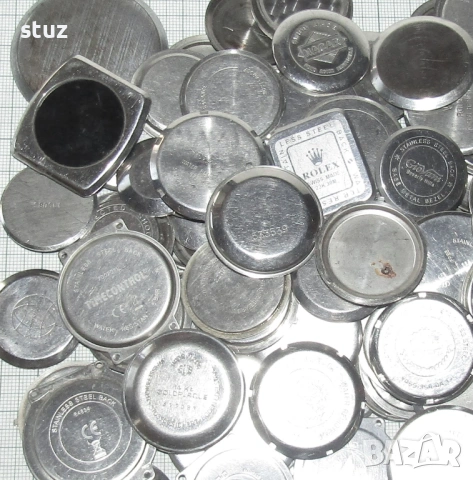 Задни капаци за различни ръчни часовници, лот 160 бр., снимка 5 - Антикварни и старинни предмети - 54219452