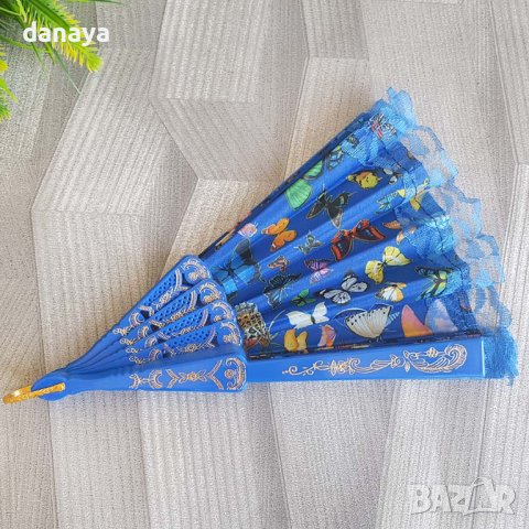 2235 Дамско ветрило с пеперуди, снимка 5 - Други - 42888949