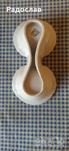 Стара порцеланова солница, снимка 4 - Други - 48860301